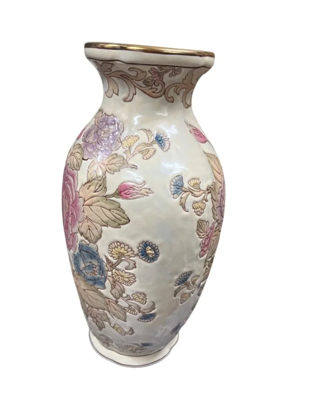 Andrea by Sedak Victoria moss rose vintage ceramic 12.5